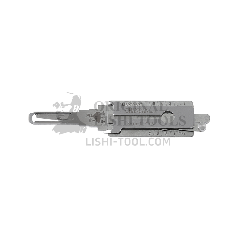 Lishi 2-in-1 (7-CUT) CHANGAN for CS75, CS35, Yidong - Door Lock Pick and Decoder
