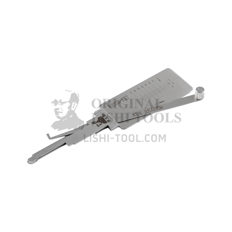 Original Lishi 7-CUT YH35R-EXT Direct Read 2-in-1 Decoder - Special Tool for Yamaha Motorcycle Ignition Locks
