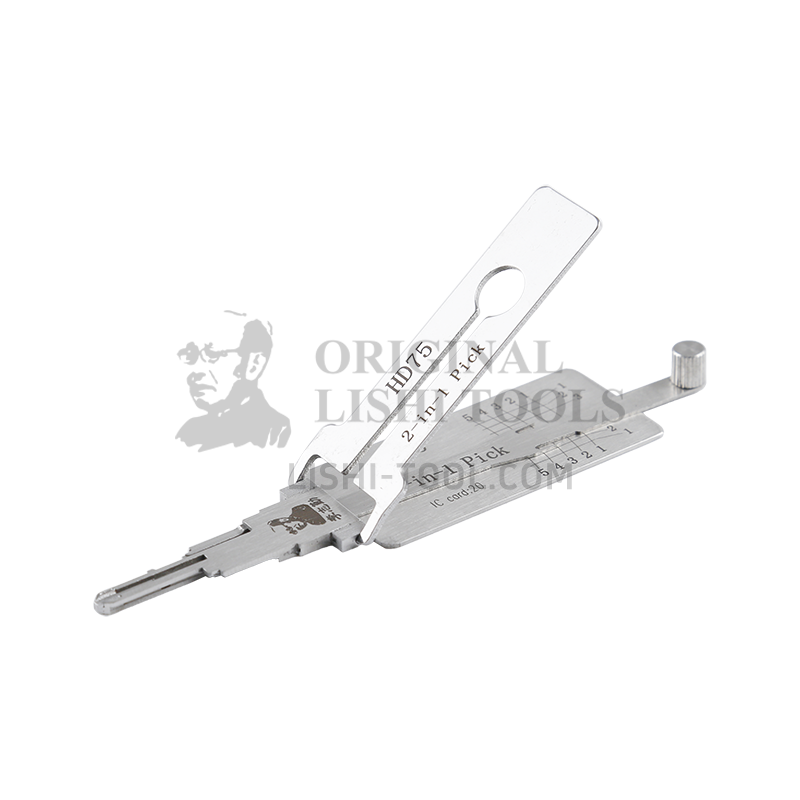 Lishi 2-in-1 HD75 Honda Motorcycle Ignition Lock Decoder & Pick Tool: Efficient Lock Decoding Tool