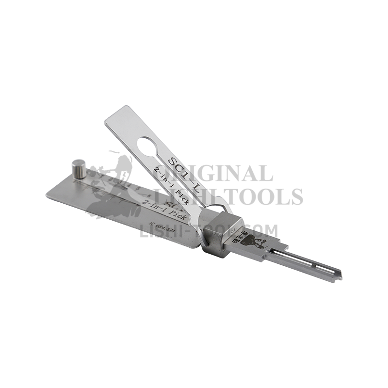 Lishi 2-in-1 5-SC1-L Left Groove Schlage Residential Lock Decoder & Pick Tool: Precision Locksmithing Aid