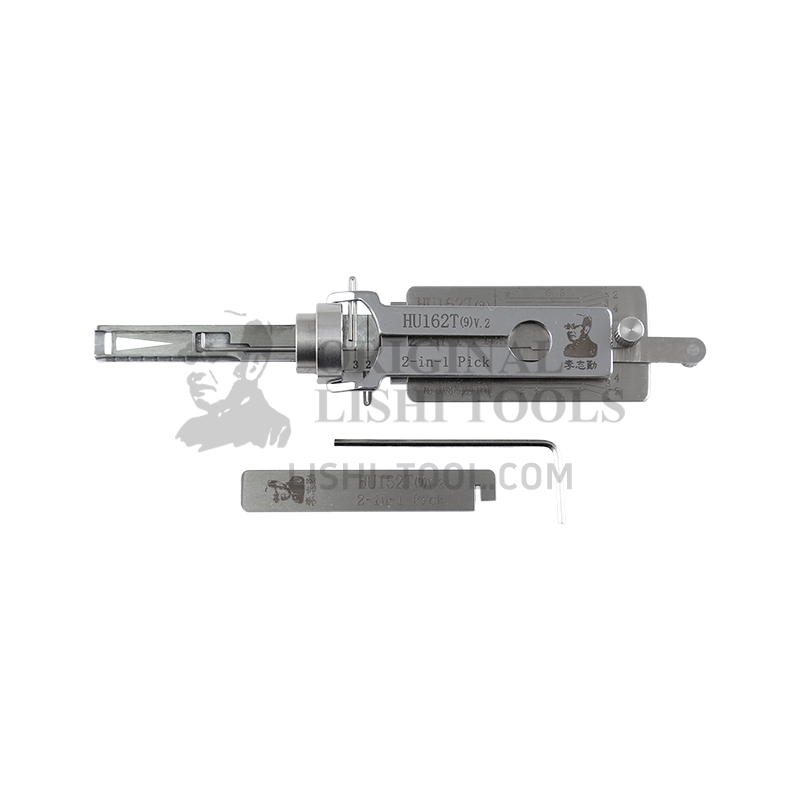 Lishi 2-in-1 (9-CUT) HU162T v.2 for 2015+ Volkswagen, Skoda - Door Lock Pick and Decoder