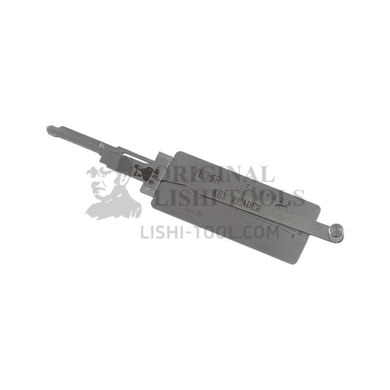 Lishi Tools (7-CUT) YH35R 2-in-1 Pick and Decoder - Suitable for Yamaha Motorcycle Ignition Locks / Anti-Glare Design