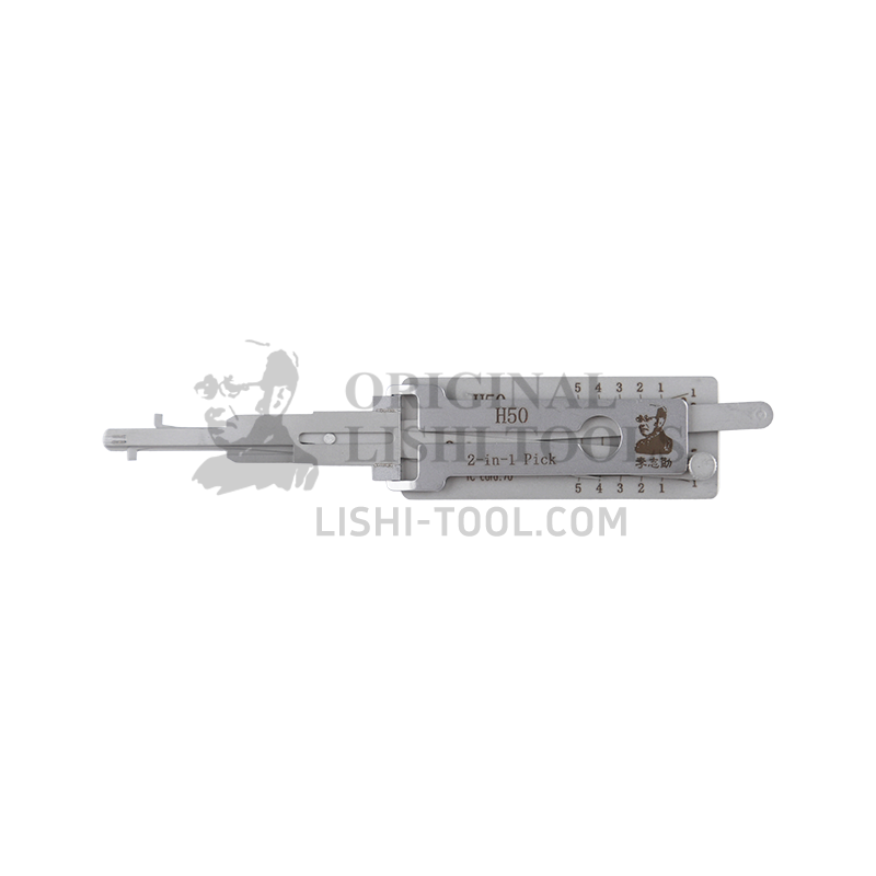 Lishi 2-in-1 H50/FO14 Tool - Lock Pick and Decoder - Door Lock / Sandblasted Edition
