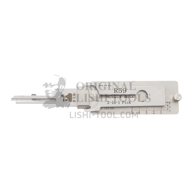 Lishi 2-in-1 R59 Lock Pick Tool - High Efficiency Unlocking Solution for Professionals
