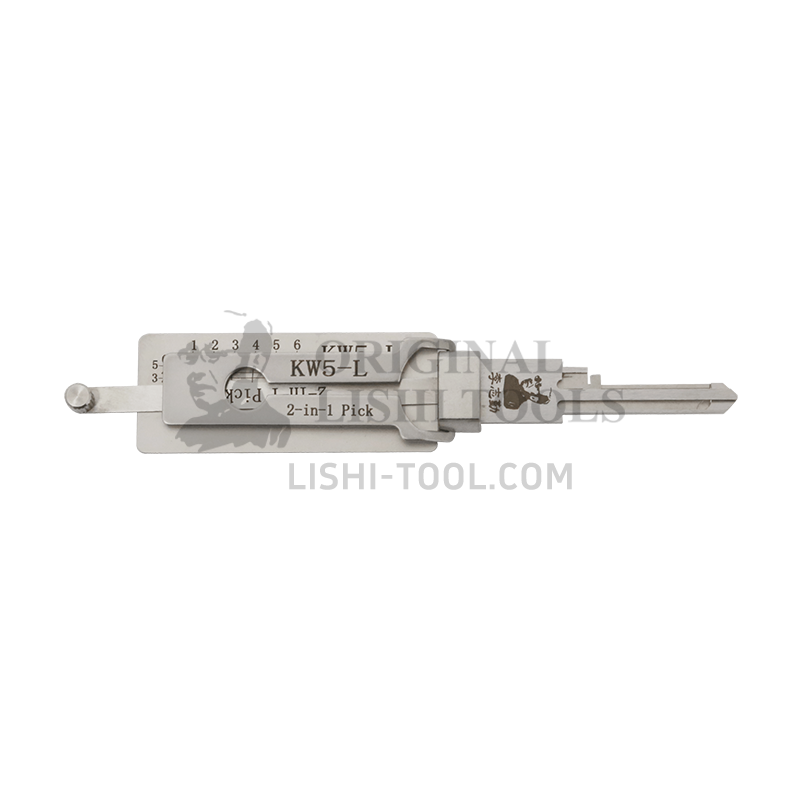 Lishi 2-in-1 KW5-L Kwikset Tool - Precision Unlocking Tool for Professional Locksmiths
