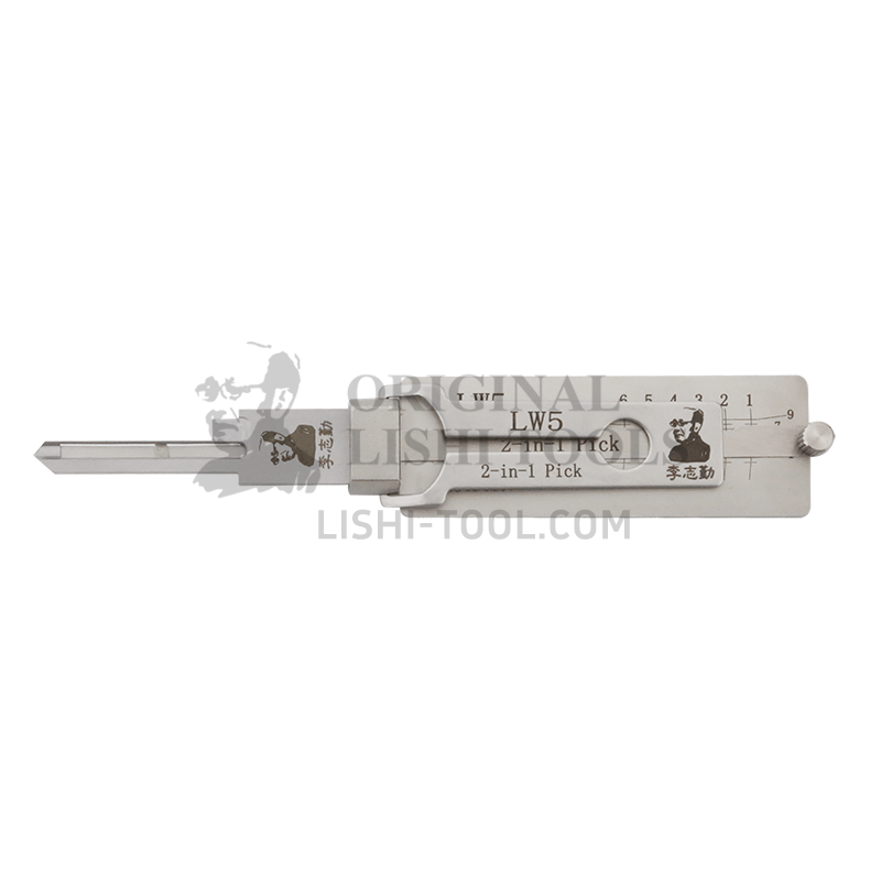 Lishi 2-in-1 LW5 Lockwood Tool - Essential High-Efficiency Unlocking Tool for Professional Locksmiths