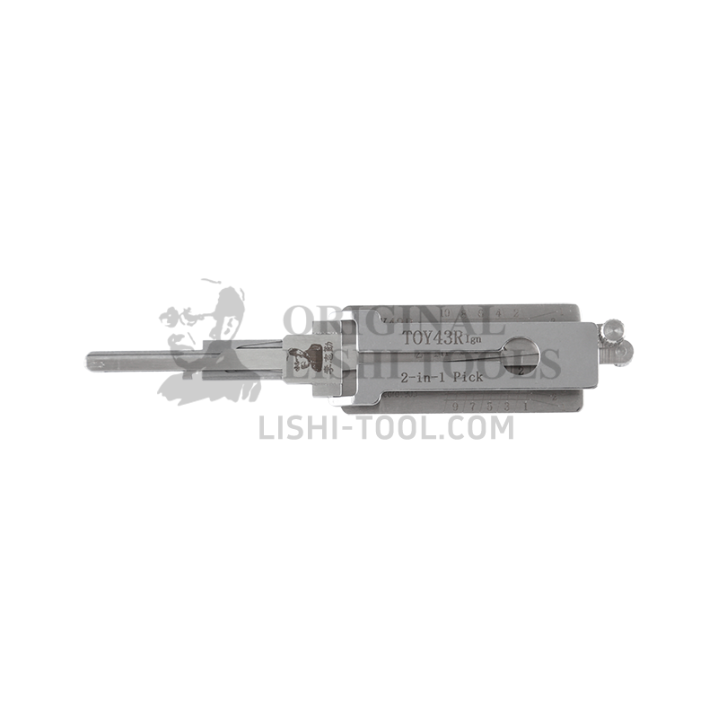 Lishi (10-CUT) 2-in-1 TOY43R Pickup and Decoder Tool for -Toyota Ignition Locks