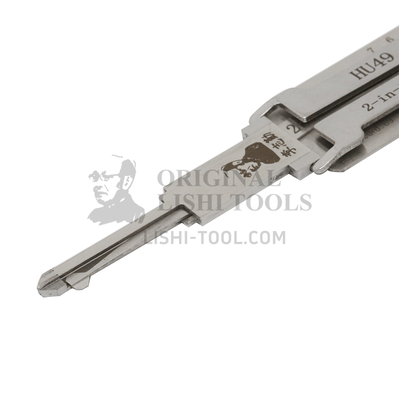 Lishi 2-in-1 (7-CUT) HU49 Tool for Older Jetta, Santana - Lock Pick and Decoder - Ignition Lock, Door Lock, Trunk
