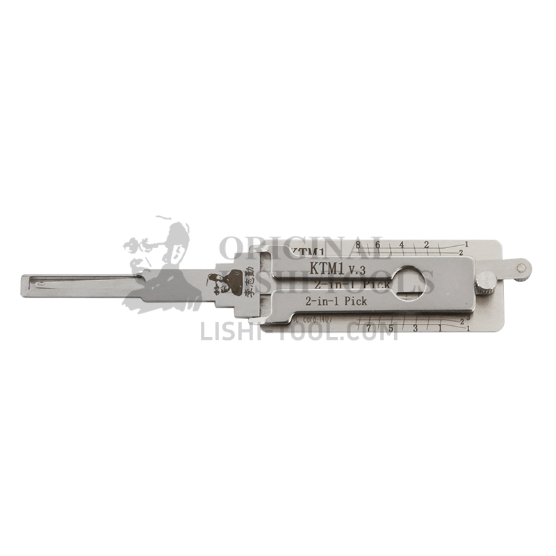 Lishi 2-in-1 (8-CUT) KTM1 for KTM Motorcycles - Ignition Lock Pick and Decoder