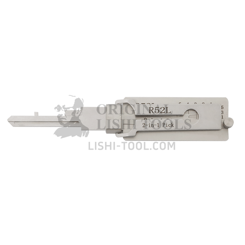 Lishi 2-in-1 R52L Extended Lock Pick Tool - Efficient Solution for Professional Locksmiths
