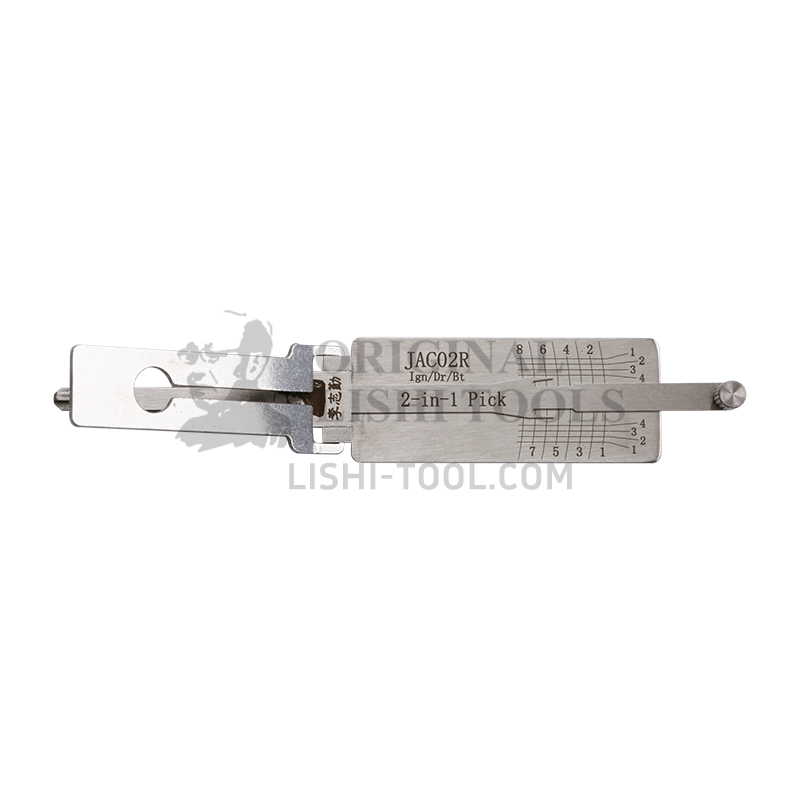 Lishi 2-in-1 (8-CUT) JAC02R Tool for JAC RUIFENG - Lock Pick and Decoder - Door Lock/Anti-Glare