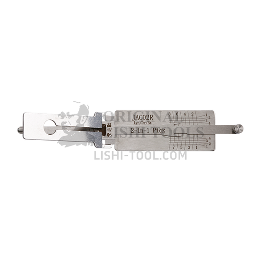Lishi 2-in-1 (8-CUT) JAC02R Tool for JAC RUIFENG - Lock Pick and Decoder - Door Lock/Anti-Glare