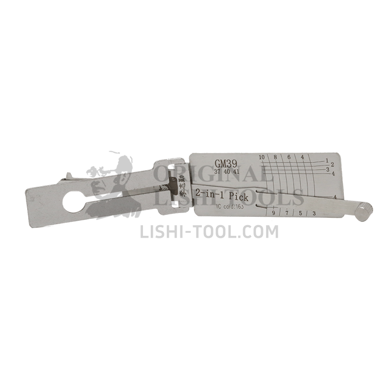 Lishi 2-in-1 (10-CUT) GM39(37/40/41) Tool for Buick GL8, Regal - Lock Pick and Decoder
