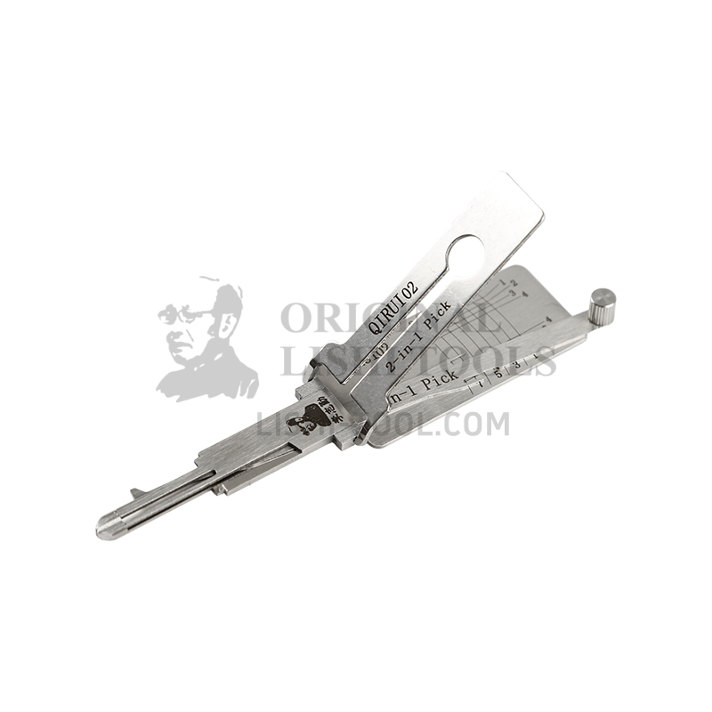 Lishi 2-in-1 (8-CUT) QIRUI02R-Right Slot Tool for Chery - Lock Pick and Decoder