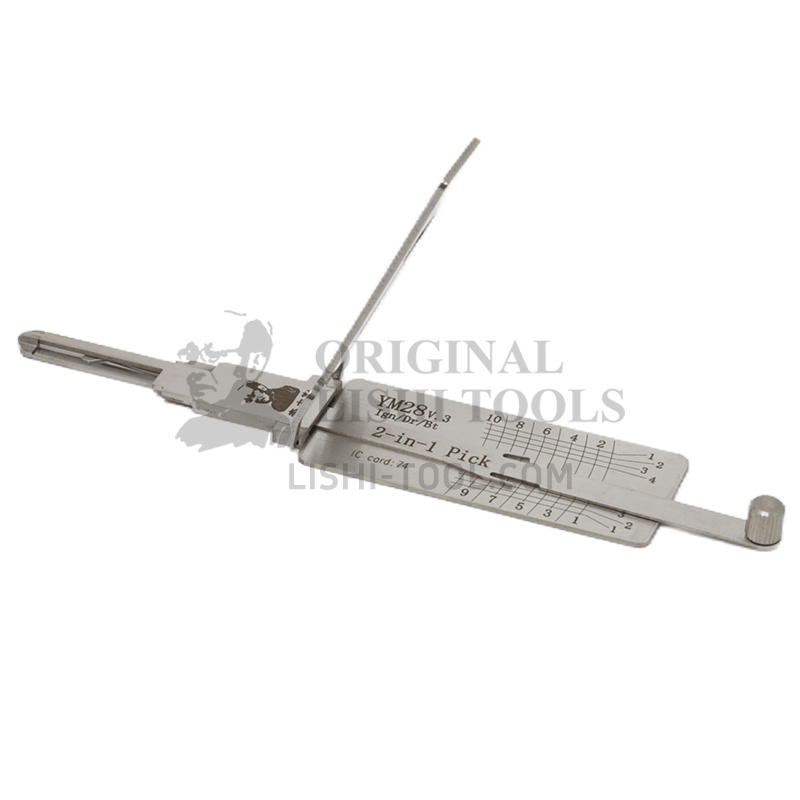 Lishi 2-in-1 YM28v.3 Lock Pick and Decoder Tool for Opel Holden - Ignition Door, Trunk, and Anti-Glare Locks
