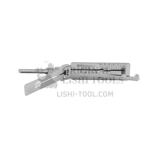 Lishi 2-in-1 (10-CUT) HU64 v.3 for Mercedes – Pick & Decoder for Ignition, Door & Trunk Locks