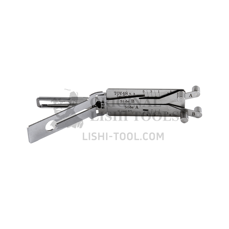 Lishi 2-in-1 (5-CUT) TOY48 v.3 Tool for Lexus, Toyota - Ignition, Door, and Trunk Lock Pick and Decoder