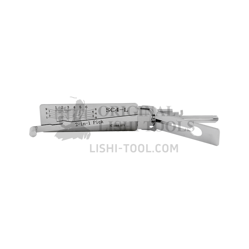 Lishi 2-in-1 SC4-L Lock Pick and Decoder Tool - High-Precision Solution for Schlage Residential Locks