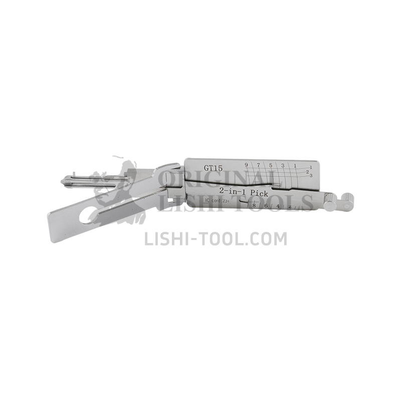 Lishi 2-in-1 (9-CUT) GT15 Tool for Fiat Palio - Lock Pick and Decoder