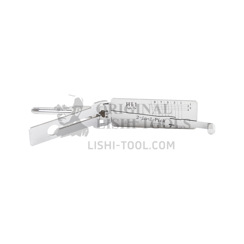 Lishi 2-in-1 (10-CUT) HI1 for Hino Trucks - Ignition Lock Pick and Decoder