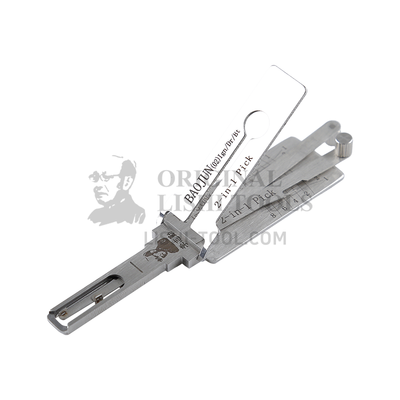 Lishi 2-in-1 (8-CUT) BAOJUN02 for 2018+ Baojun 630, 730 - Ignition, Door, and Trunk Lock Pick and Decoder