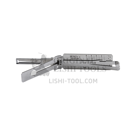 Lishi 2-in-1 (8-CUT) HU92 for BMW, Land Rover - Ignition Lock, Door Lock, Trunk Pick and Decoder