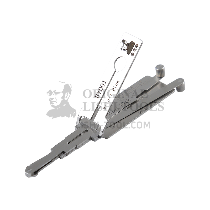 Lishi 2-in-1 (8-CUT) BYD01 Tool for BYD - Door Lock Pick and Decoder