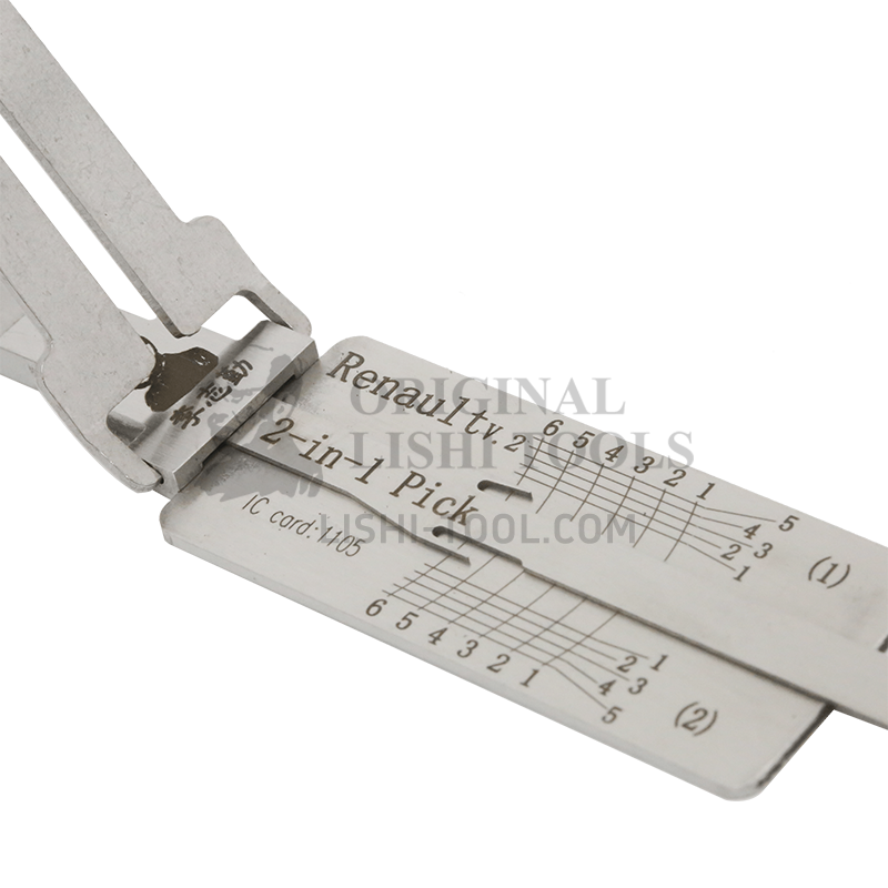 Lishi 2-in-1 (6-CUT) Renault v.2 for Renault - Door Lock Pick and Decoder