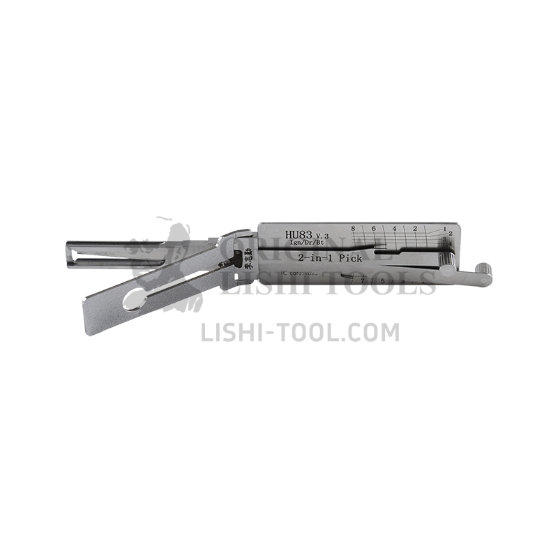 Lishi 2-in-1 (7-CUT) HU83 v.3 for Peugeot, Citroen - Ignition Lock, Door Lock, Trunk, Anti-glare Pick and Decoder