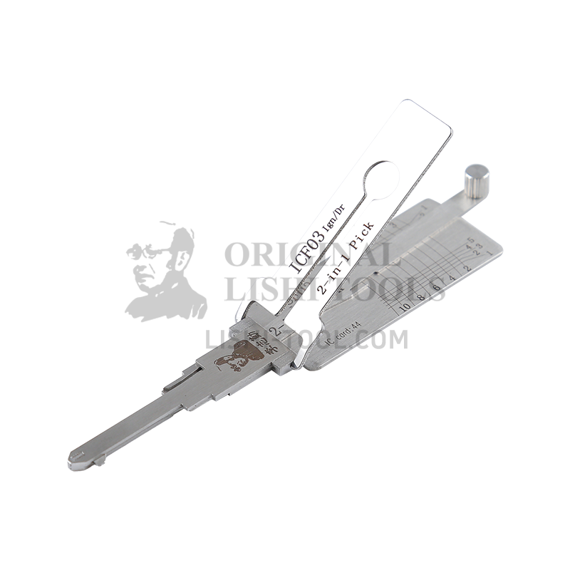 Lishi 2-in-1 (10-CUT) ICF03 Tool for Ford - Pick and Decoder for Ignition/Door Lock
