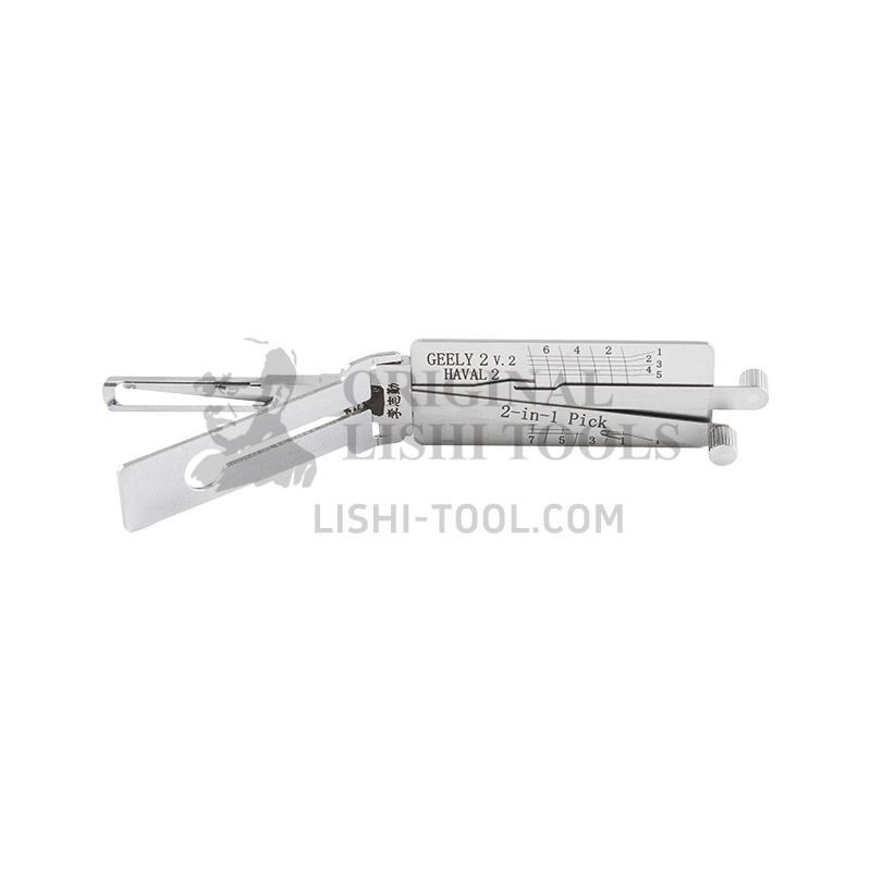 Lishi 2-in-1 (7-CUT) HAVAL2 for New Changan, Geely, Haval - Door Lock Pick and Decoder