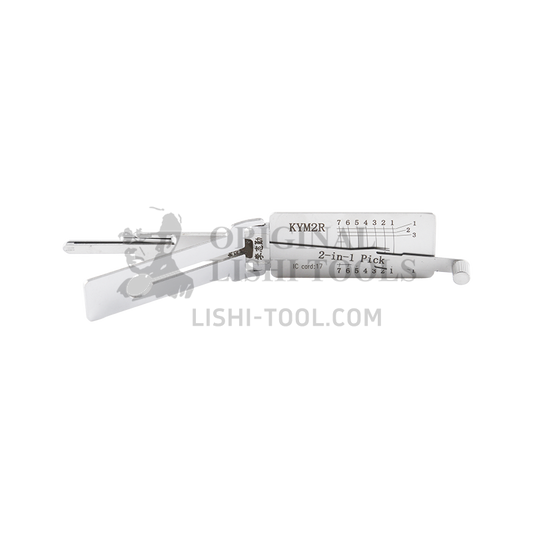 Lishi 2-in-1 (7-CUT) KYM2R-Right Tool for KYMCO - Lock Pick and Decoder - Ignition Lock/Anti-Glare