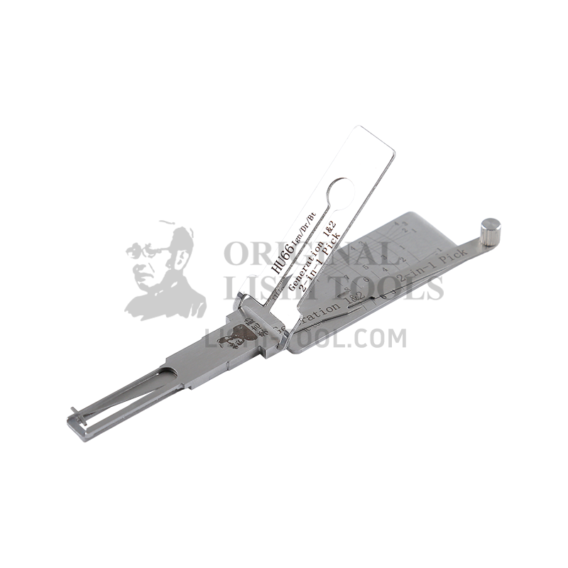 Lishi 2-in-1 (8-CUT) HU66 Single Lifter for Audi, Volkswagen, Skoda - Ignition Lock, Door Lock, Trunk Pick and Decoder