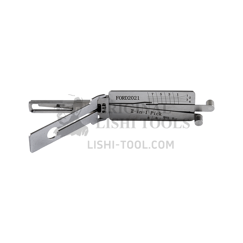 Lishi 2-in-1 (8-CUT) FORD2021 for Ford New Century, New Transit, Leopard CS10 - Door Lock Pick and Decoder