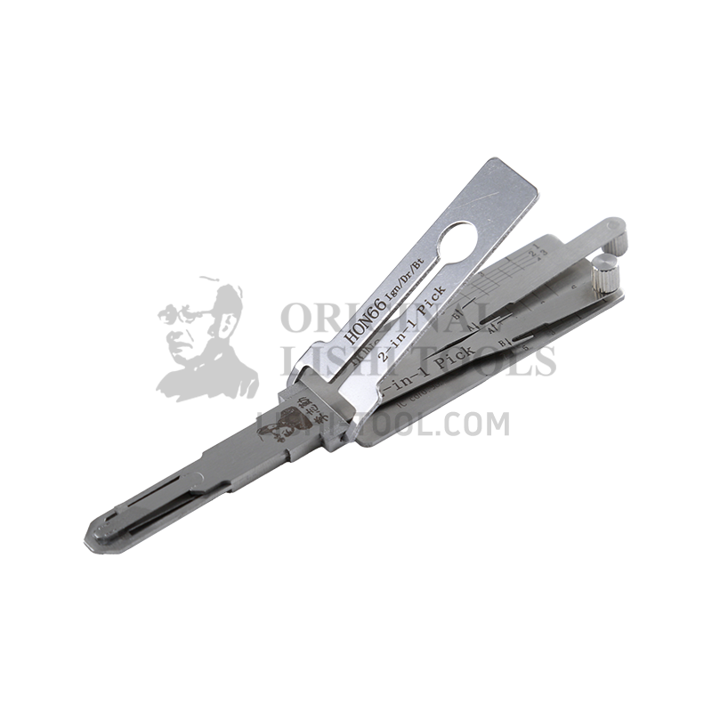 Lishi 2-in-1 (5-CUT) HON66 for Honda and Acura - Ignition, Door, and Trunk Lock Pick and Decoder
