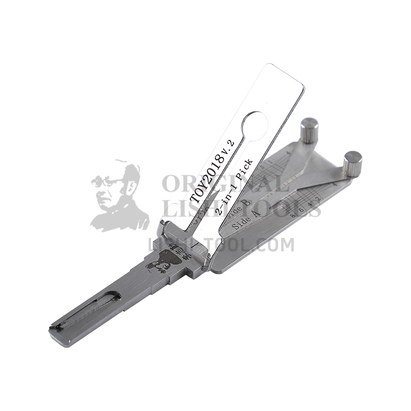 Lishi 2-in-1 (8-CUT) TOY2018 v.2 for New Toyota - Door Lock Pick and Decoder