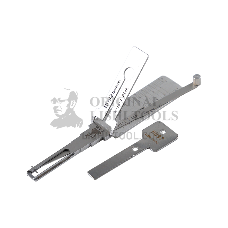 Lishi 2-in-1 (8-CUT) HU92 Single Lifter for Older BMW, Land Rover - Ignition Lock, Door Lock, Trunk, Anti-glare Pick and Decoder