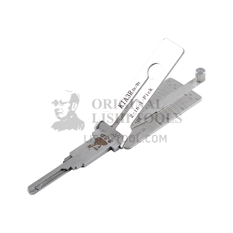 Lishi 2-in-1 (8-CUT) KIA3R for Kia - Door Lock Pick and Decoder
