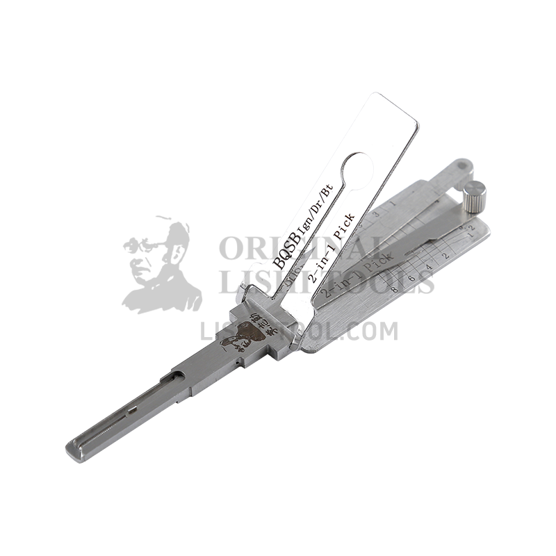 Lishi 2-in-1 (8-CUT) BQSB for BAIC Senbao - Ignition, Door, and Trunk Lock Multi-Function Pick and Decoder