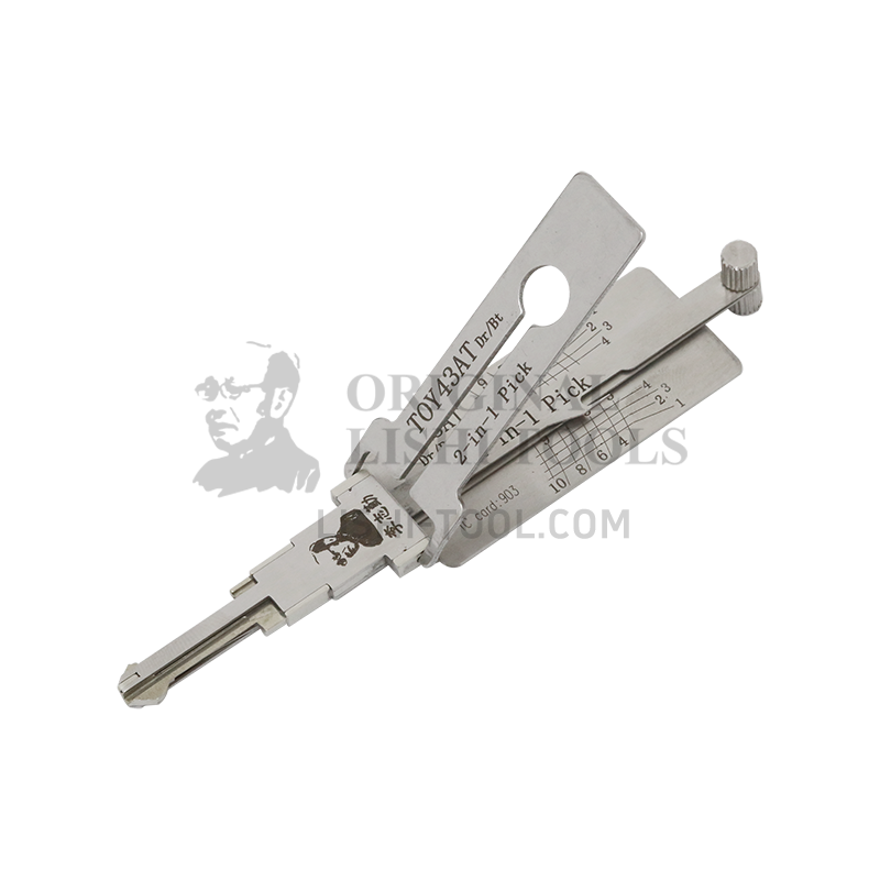 Lishi 10-CUT TOY43AT 2-in-1 Pick & Decoder for Toyota Door/Luggage/Anti-glare