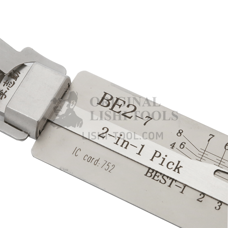Li’s 2-in-1 7-CUT BE2-7 BEST Lock Decoder and Picker: Essential for Civil Locksmithing and Anti-Glare Applications
