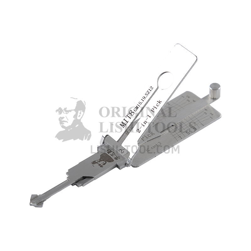 Lishi 2-in-1 (8-CUT) MIT8 (GM15 GM19 SZ12) Tool for Mitsubishi - Door, Trunk Lock Pick and Decoder
