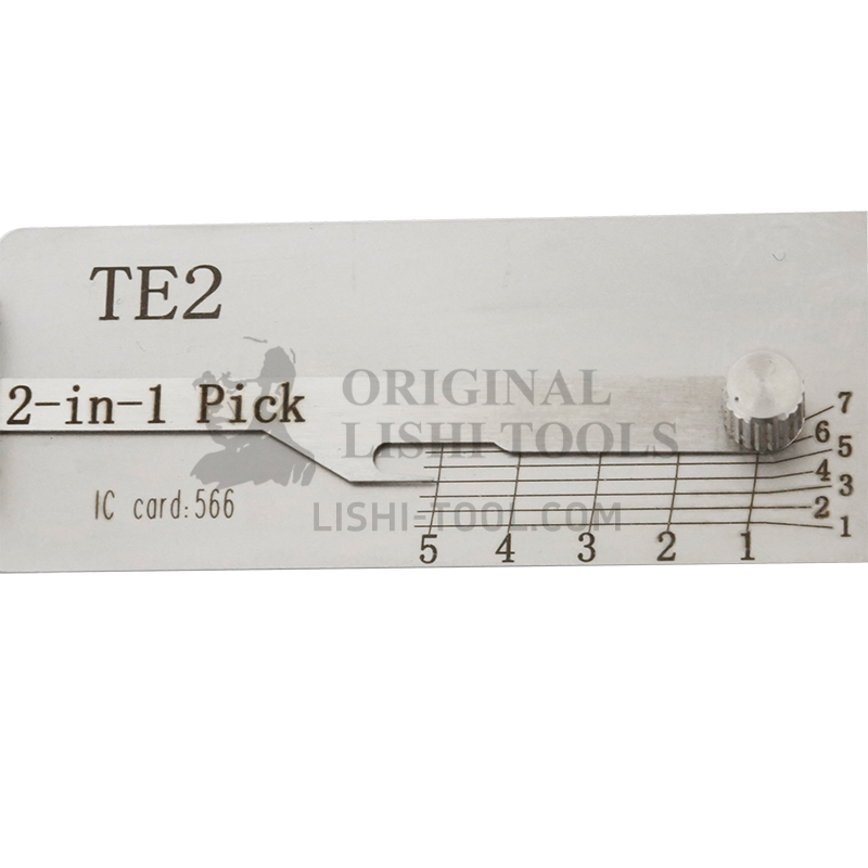 Lishi 2-in-1 TE2 TEST Lock Pick Tool - Multifunctional Unlocking Tool for Professionals