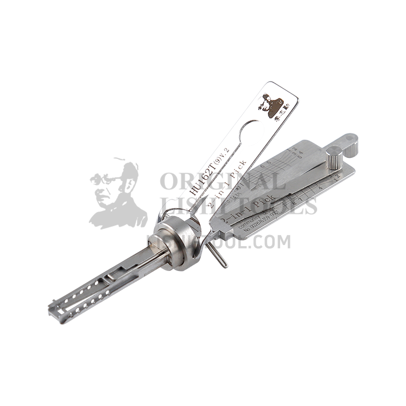 Lishi 2-in-1 (9-CUT) HU162T v.2 for 2015+ Volkswagen, Skoda - Door Lock Pick and Decoder