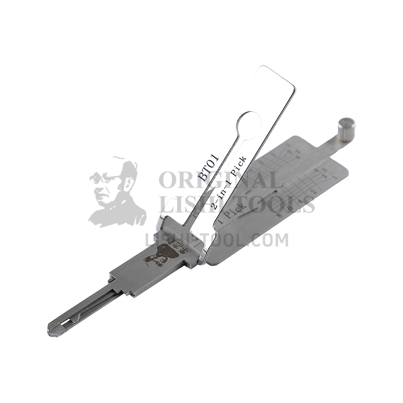 Lishi 2-in-1 (8-CUT) BT01 Tool for Benteng B70 - Ignition Lock Pick and Decoder