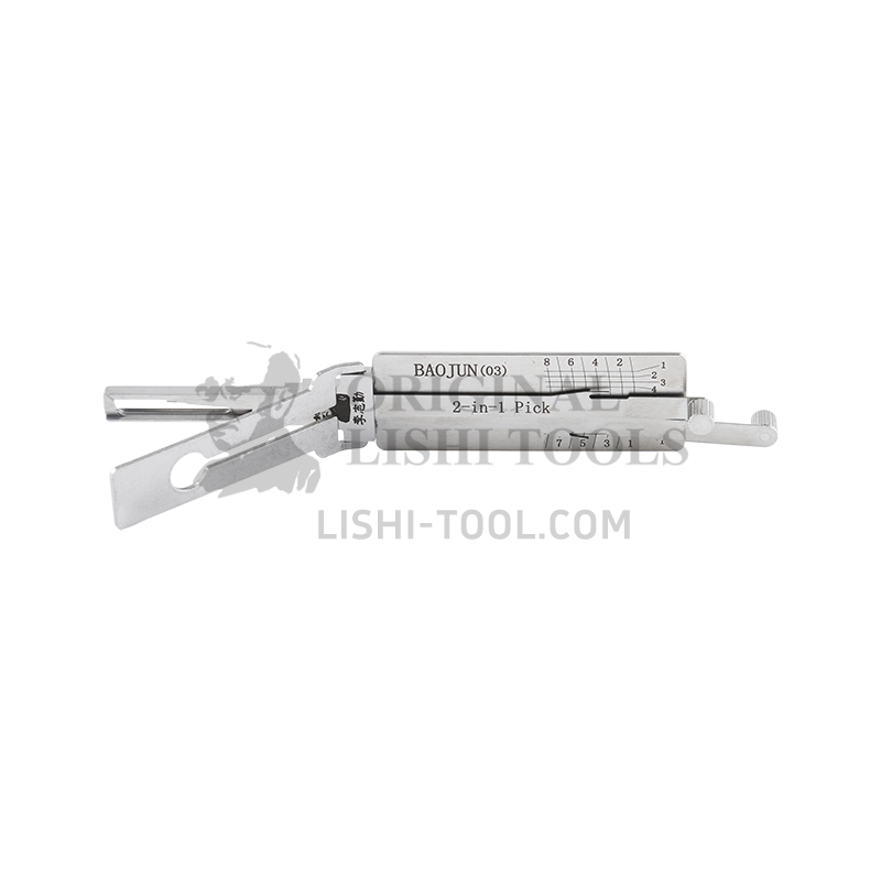 Lishi 2-in-1 (8-CUT) BAOJUN03 for Baojun RS-3, RS-5, RC-6 - Ignition, Door, and Trunk Lock Pick and Decoder