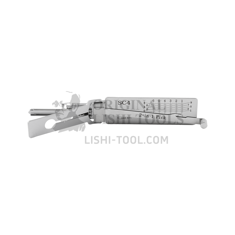Lishi SC4 6-CUT 2-in-1 Schlage Lock Decoder & Pick Tool: Precision Solution for Residential Locks
