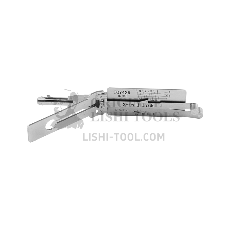 Lishi 2-in-1 (10-CUT) TOY43R Tool for Toyota - Lock Pick and Decoder