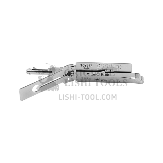 Lishi 2-in-1 (10-CUT) TOY43R Tool for Toyota - Lock Pick and Decoder