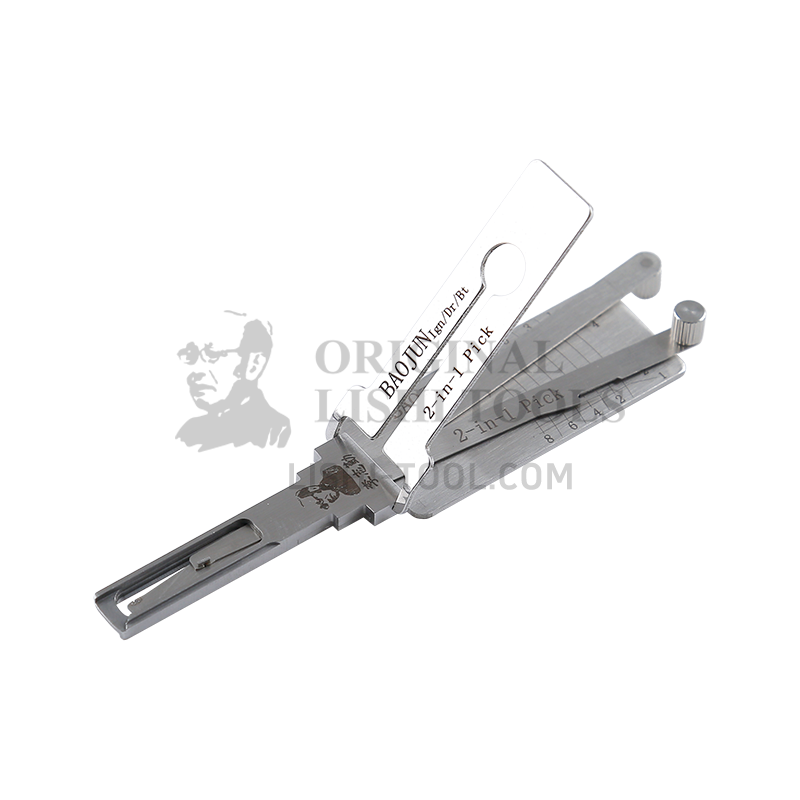Lishi 2-in-1 (8-CUT) BAOJUN for Xinbaojun - Ignition, Door, and Trunk Lock Pick and Decoder